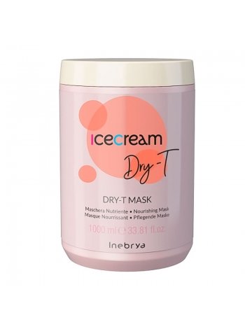 Маска Inebrya Ice cream Dry-T для сухих и окрашенных волос, 1000 мл