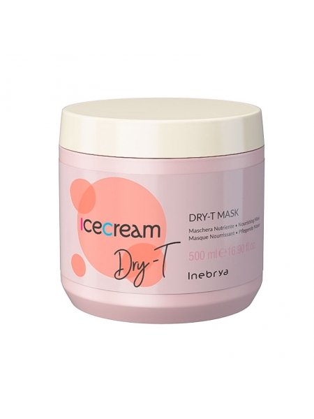 Маска Inebrya Ice cream Dry-T для сухого та фарбованого волосся, 500 мл