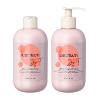 Набор Inebrya Ice cream Dry-T питательные шампунь и кондиционер для сухих и поврежденных волос, 2х300 мл