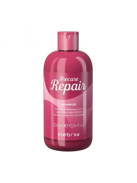 Восстанавливающий шампунь Inebrya Shecare repair shampoo для сухих и поврежденных волос, 300 мл