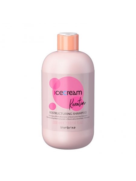 Відновлюючий шампунь Inebrya Keratin Restructuring shampoo з кератином, 300 мл