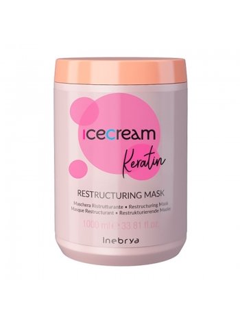 Восстанавливающая маска для волос Inebrya Keratin Restructuring Mask с кератином, 1000 мл