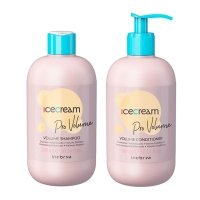 Набір Inebrya Ice Cream Volume шампунь та кондиціонер для тонкого волосся, 2х300 мл