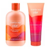 Набір Inebrya Color Perfect шампунь і маска для фарбованого волосся, 300/250 мл