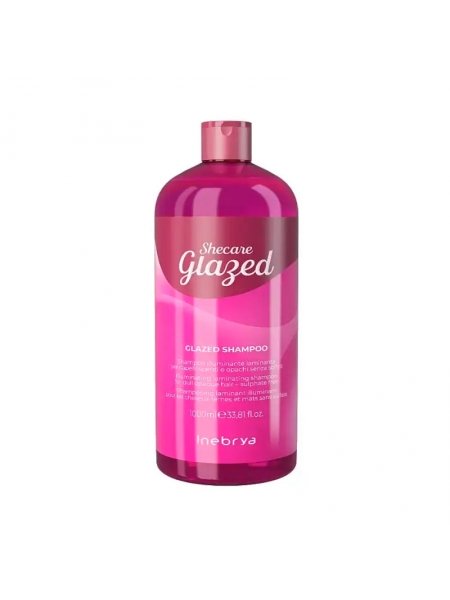 Шампунь Inebrya Sheсаre Glazed Shampoo для блеска волос с эффектом глазировки, 1000 мл