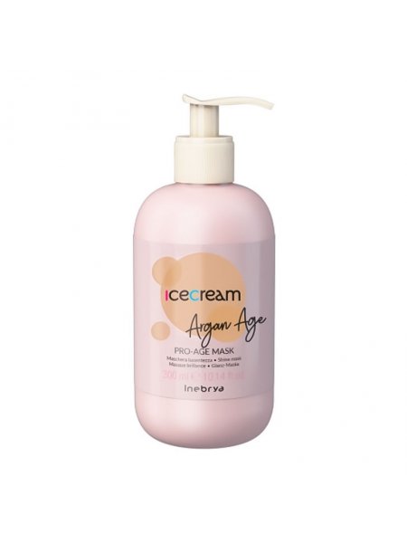 Маска Inebrya Argan Oil Pro-Age Shine Mask с аргановым маслом для окрашенных волос, 300 мл