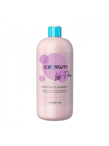 Розгладжуючий шампунь Inebrya Ice Cream Liss Pro Liss Perfect Shampoo для жорсткого та неслухняного волосся, 1000 мл