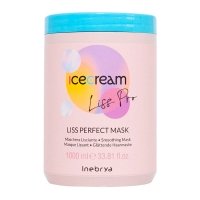 Розгладжуюча маска Inebrya Ice Cream Liss Pro Liss Perfect Mask для жорсткого та пухнастого волосся, 1000 мл