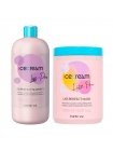 Набор Inebrya Ice Cream Liss Pro Liss Perfect DUO шампунь и маска для жестких и пушистых волос, 2х1000 мл