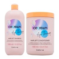 Набор Inebrya Ice Cream Age Therapy Hair Lift DUO шампунь и кондиционер для восстановления зрелых, пористых и химически обработанных волос, 2х1000 мл