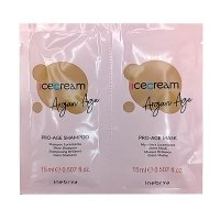 Набір Inebrya Argan Oil Pro-Age DUO з аргановим маслом для фарбованого волосся шампунь та маска, саше 2x15 мл