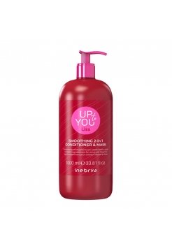 Маска-кондиціонер 2 в 1 Inebrya Up To You Smoothing 2-in-1 Conditioner & Mask  для розгладжування волосся, 1000 мл