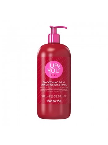 Маска-кондиціонер 2 в 1 Inebrya Up To You Smoothing 2-in-1 Conditioner & Mask для розгладжування волосся, 1000 мл