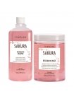 Набір Inebrya Sakura Restorative регенеруючі зволожуючі шампунь і маска