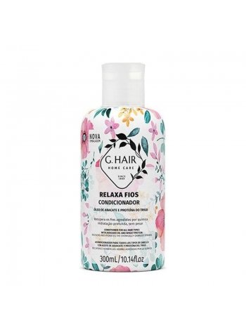 Безсульфатний кондиціонер Inoar G.Hair Relaxa Fios для пошкодженого та сивого волосся (300 мл)