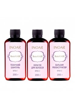 Набір ботоксу для волосся Inoar BotoHair, 3х200 г (розлив)