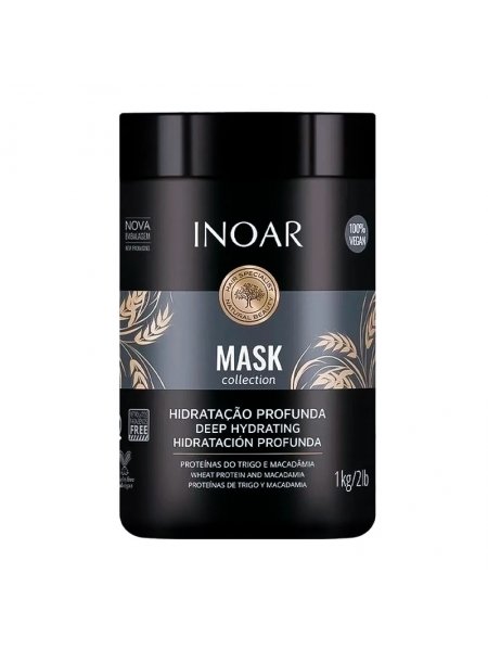 Маска Inoar Macadamia Mask с маслом макадамии, 1000 мл (заводская)