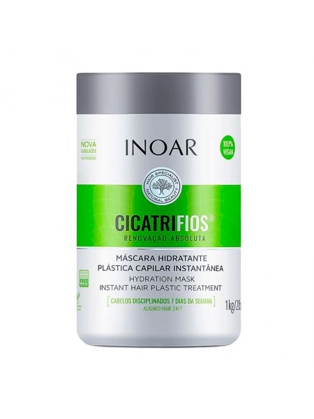 Мaска для волос Inoar CicatriFios идеaльный цвет, 1000 мл (заводская)