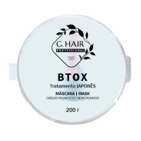 Холодный ботoкс Inoar G.Hair B-tox Japones Tratamento Mask для восстановления волос, 200 г (разлив)