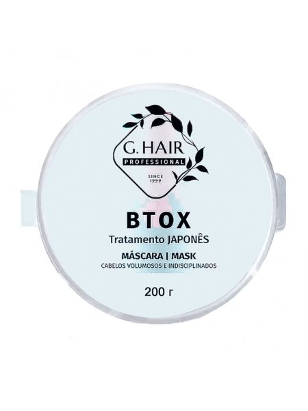 Холодний ботoкс Inoar G.Hair B-tox Japones Tratamento Mask для відновлення волосся, 200 г (розлив)