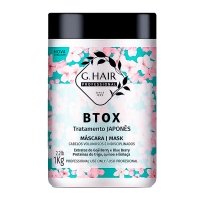 Холодный ботoкс Inoar G.Hair B-tox Japones Tratamento Mask для восстановления волос, 500 г (разлив)