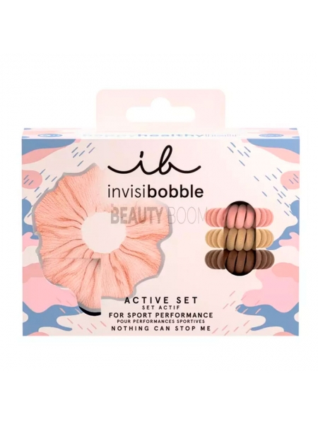 Подарунковий набір (резинка SPRUNCHIE та 3 резинки POWER) Invisibobble GIFT SET Nothing Can Stop Me