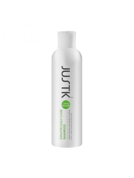 Кератиновий шампунь Justk Keratin Daily Care Shampoo безсульфатний для щоденного використання 250 мл