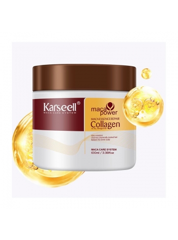 Кондиционирующая маска-эссенция Karseell Collagen Hair Mask с аргановым маслом для глубокого восстановления сухих и поврежденных волос, 500 мл