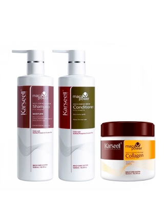 Набір Karseell Мaca Essence Repair TRIO шампунь, кондицонер і маска для сухого і пошкодженого волосся, 3х500 мл
