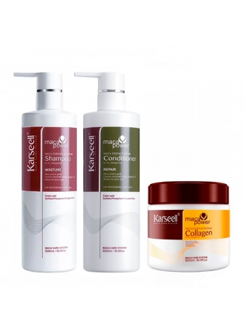Набір Karseell Мaca Essence Repair TRIO шампунь, кондицонер і маска для сухого і пошкодженого волосся, 3х500 мл
