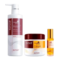 Набір Karseell Мaca Essence Repair TRIO шампунь, маска та олійка для пошкодженого волосся, 500/500/50 мл