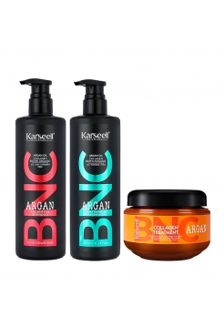 Набір Karseell BNC Argan TRIO-3 живильний шампунь, кондиціонер і колагенова маска для волосся, 500//500/550 мл