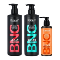 Набор Karseell BNC Argan TRIO-5 питательный шампунь, кондиционер и крем-кондиционер для волос, 500/500/200 мл