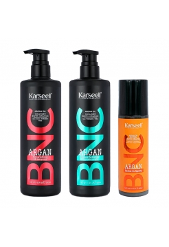Набір Karseell BNC Argan TRIO-6 живильний шампунь, кондиціонер і спрей для волосся, 500//500/200 мл