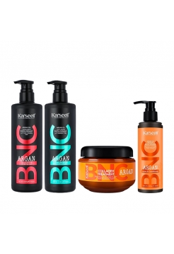 Набор Karseell BNC Argan QUAD-2 шампунь, кондиционер, маска и несмываемый крем для волос, 500/500/550/200 мл