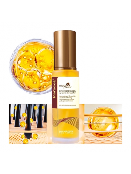 Аргановое масло Karseell Мaca Essence Oil сыворотка для восстановления поврежденных волос, 50 ​​мл