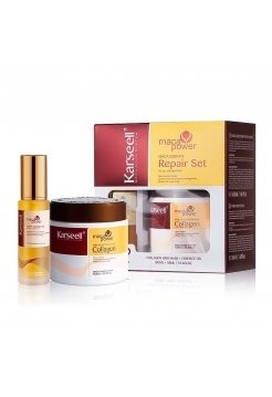 Набір Karseell Мaca Essence Repair маска і олійка для пошкодженого волосся в подарунковій коробці, 500/50 мл