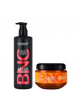 Набір Karseell BNC Argan DUO-4 живильний шампунь і колагенова маска для пошкодженого волосся, 500/550 мл