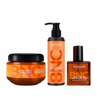 Набір Karseell BNC Argan TRIO-1 колагенова маска, кондиціонер і арганова олійка для волосся, 550//200/60 мл