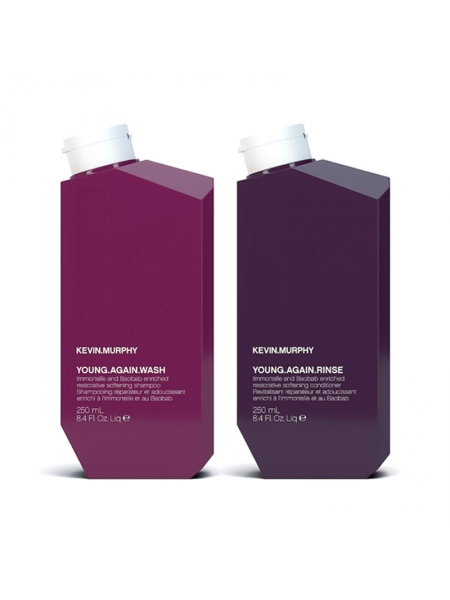 Набор Kevin.Murphy Young.Again. DUO шампунь и кондиционер для поврежденных волос, 2x250 мл