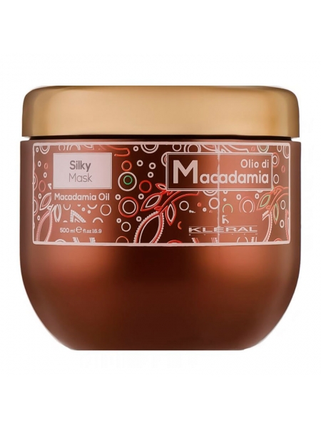 Маска-шовк KLERAL System Olio Di Macadamia Silky Mask з екстрактом горіха макадамія для зволоження волосся, 500 мл