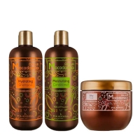 Набор шампунь KLERAL System TRIO Olio Di Macadamia, кондиционер и маска для увлажнения волос, 3х500 мл