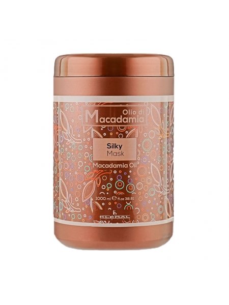 Маска-шелк KLERAL System Olio Di Macadamia Silky Mask с экстрактом ореха макадамия для увлажнения волос, 1000 мл
