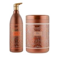 Набор KLERAL System DUO Olio Di Macadamia шампунь и маска для увлажнения волос, 2х1000 мл