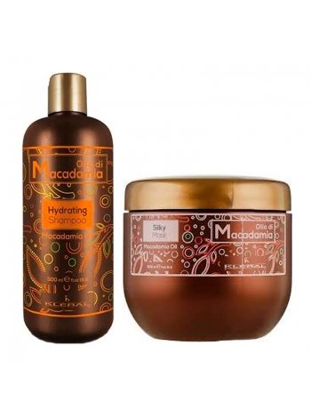 Набір KLERAL System DUO Olio Di Macadamia шампунь та маска для зволоження волосся, 2х500 мл