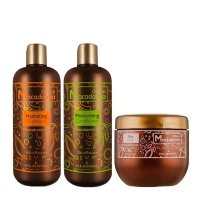 Набор шампунь KLERAL System TRIO Olio Di Macadamia, кондиционер и маска для увлажнения волос, 3х500 мл