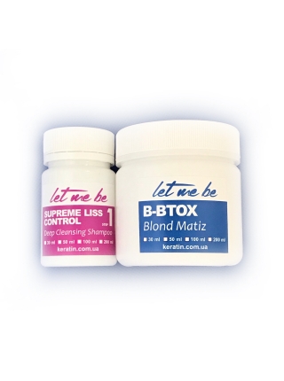 Набір ботоксу для волосся Let Me Be B-BTOX Blond Matiz, 100/200 г (розлив)