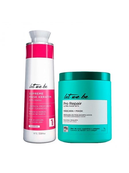 Набор холодного ботокса для волос Let me be B-Btox Pro Repair, 2х1000 мл (заводские)