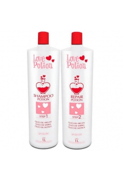 Набор кератина Love Potion Repair Óleo De Argan, 2х1000 мл (заводские)