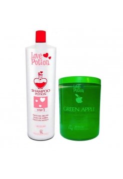 Набір колагену Love Potion Gelatina Green Apple, 2х1000 мл (заводські)